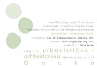 Idejno urbanističko-arhitektonsko rješenje poslovne zone Gacka