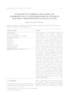 Fundamental period and damping of experimentally tested reinforced-concrete building under different damage levels