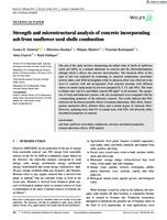 Strength and microstructural analysis of concrete incorporating ash from sunflower seed shells combustion