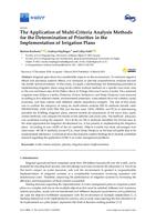 The application of multi-criteria analysis methods for the determination of priorities in the implementation of irrigation plans