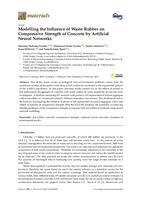 Modelling the Influence of Waste Rubber on Compressive Strength of Concrete by Artificial Neural Networks