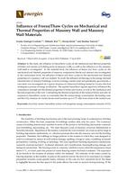 Influence of Freeze/Thaw Cycles on Mechanical and Thermal Properties of Masonry Wall and Masonry Wall Materials