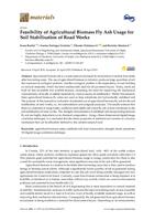 Feasibility of Agricultural Biomass Fly Ash Usage for Soil Stabilisation of Road Works