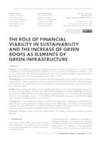 The Role of Financial Viability in Sustainability and the Increase of Green Roofs as Elements of Green Infrastructure