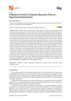 A Model to Predict Children’s Reaction Time at Signalized Intersections