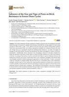 Influence of the Size and Type of Pores on BrickResistance to Freeze-Thaw Cycles