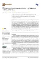 Laboratory evaluation of the properties of asphalt mixture with wood ash filler