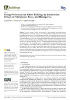 Energy Performance of School Buildings by Construction Periods in Federation of Bosnia and Herzegovina