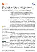 Comparative Analyses of Parameters Influencing Children Pedestrian Behavior in Conflict Zones of Urban Intersections