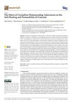 The Effect of Crystalline Waterproofing Admixtures on the Self-Healing and Permeability of Concrete