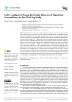 Safety Analysis of Young Pedestrian Behavior at Signalized Intersections: An Eye-Tracking Study