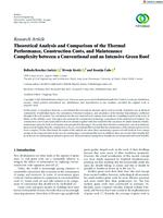 Theoretical Analysis and Comparison of the Thermal Performance, Construction Costs, and Maintenance Complexity between a Conventional and an Intensive Green Roof