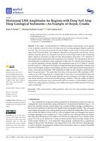 Horizontal UHS Amplitudes for Regions with Deep Soil Atop Deep Geological Sediments—An Example of Osijek, Croatia