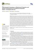 Experimental Campaigns on Mechanical Properties and Seismic Performance of Unstabilized Rammed Earth—A Literature Review