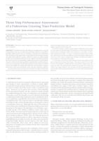 Three-Step Performance Assessment of a Pedestrian Crossing Time Prediction Model