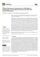 Thermal Performance Assessment of a Wall Made of Lightweight Concrete Blocks with Recycled Brick and Ground Polystyrene