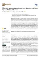 Evaluation of Strength Properties of Sand Stabilized with Wood Fly Ash (WFA) and Cement