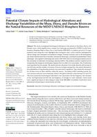 Potential Climate Impacts of Hydrological Alterations and Discharge Variabilities of the Mura, Drava, and Danube Rivers on the Natural Resources of the MDD UNESCO Biosphere Reserve