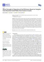 Shear Strength of Reproduced Soil Mixtures Based on Samples from Rammed Earth Walls from Eastern Croatia