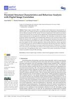 Pavement Structure Characteristics and Behaviour Analysis with Digital Image Correlation