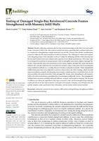 Testing of Damaged Single-Bay Reinforced Concrete Frames Strengthened with Masonry Infill Walls