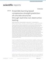 Ensemble learning based compressive strength prediction of concrete structures through real‑time non‑destructive testing