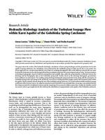 prikaz prve stranice dokumenta Hydraulic-Hydrology Analysis of the Turbulent Seepage Flow within Karst Aquifer of the Golubinka Spring Catchment