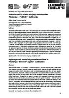 prikaz prve stranice dokumenta Hidrodinamički model strujanja vodonosnika  “Bokanjac – Poličnik“ - kalibracija