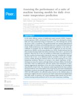 prikaz prve stranice dokumenta Assessing the performance of a suite of machine learning models for daily river water temperature prediction