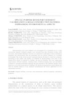 prikaz prve stranice dokumenta Special-purpose river-port sediment valorization as road construction material - emphasising environmental aspects