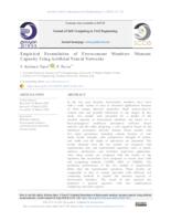 prikaz prve stranice dokumenta Empirical Formulation of Ferrocement Members Moment Capacity Using Artificial Neural Networks