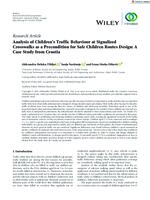 prikaz prve stranice dokumenta Analysis of Children’s Traffic Behaviour at Signalized Crosswalks as a Precondition for Safe Children Routes Design: A Case Study from Croatia