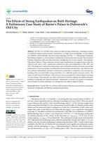 prikaz prve stranice dokumenta The Effects of Strong Earthquakes on Built Heritage: A Preliminary Case Study of Rector’s Palace in Dubrovnik’s Old City