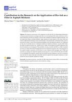 prikaz prve stranice dokumenta Contribution to the Research on the Application of Bio-Ash as a Filler in Asphalt Mixtures