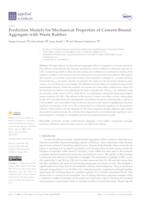 prikaz prve stranice dokumenta Prediction Models for Mechanical Properties of Cement-Bound Aggregate with Waste Rubber