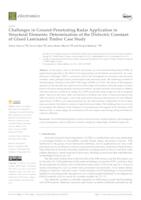 prikaz prve stranice dokumenta Challenges in Ground-Penetrating Radar Application in Structural Elements: Determination of the Dielectric Constant of Glued Laminated Timber Case Study