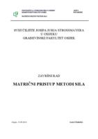prikaz prve stranice dokumenta Matrični pristup metodi sila