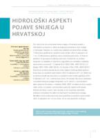 prikaz prve stranice dokumenta Hidrološki aspekti pojave snijega u Hrvatskoj