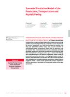 prikaz prve stranice dokumenta SCENARIO SIMULATION MODEL OF THE PRODUCTION, TRANSPORTATION AND ASPHALT PAVING